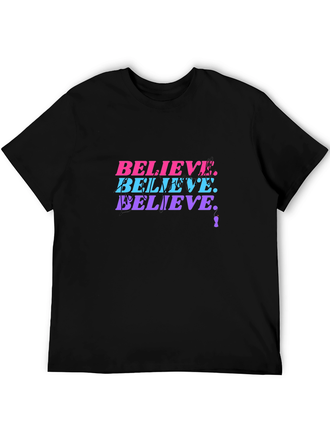 Believe Graphic Print T-Shirt