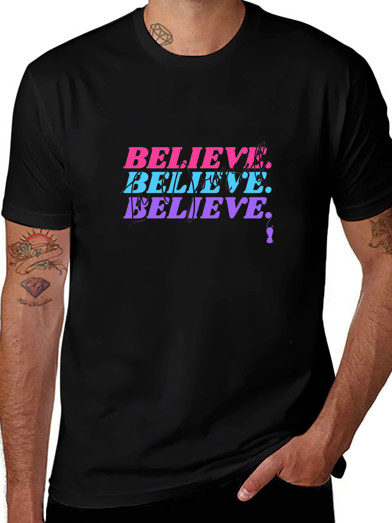 Believe Graphic Print T-Shirt