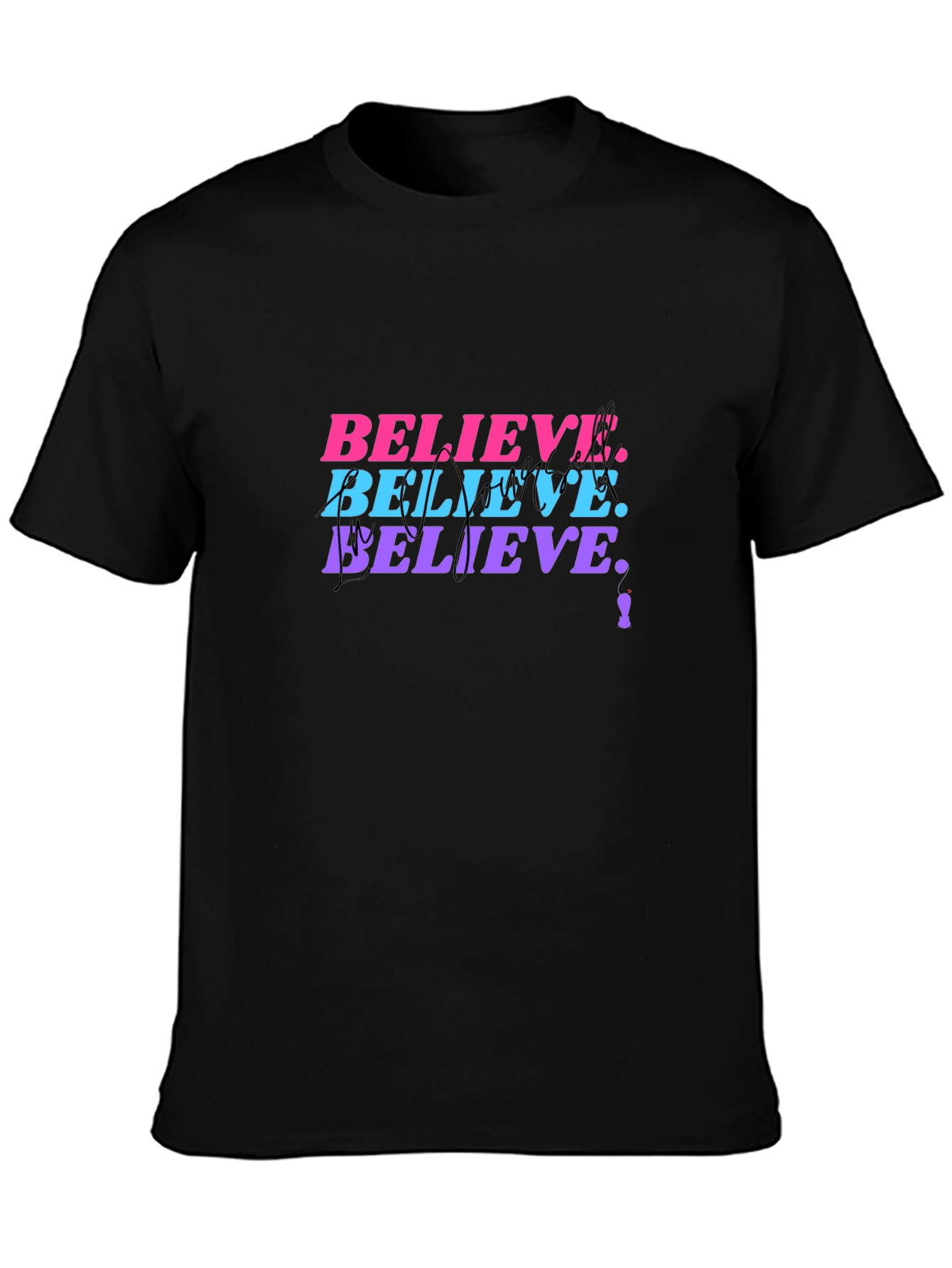 Believe Graphic Print T-Shirt