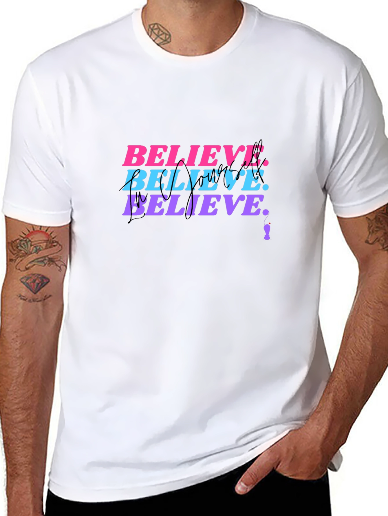 Believe Graphic Print T-Shirt