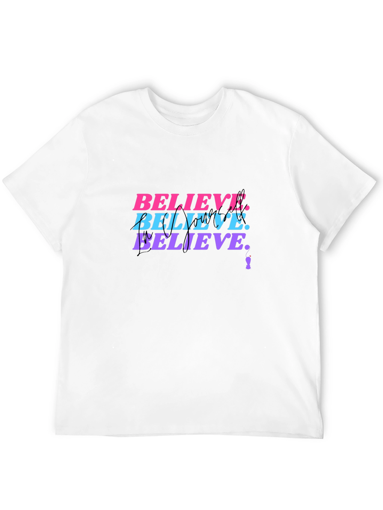 Believe Graphic Print T-Shirt