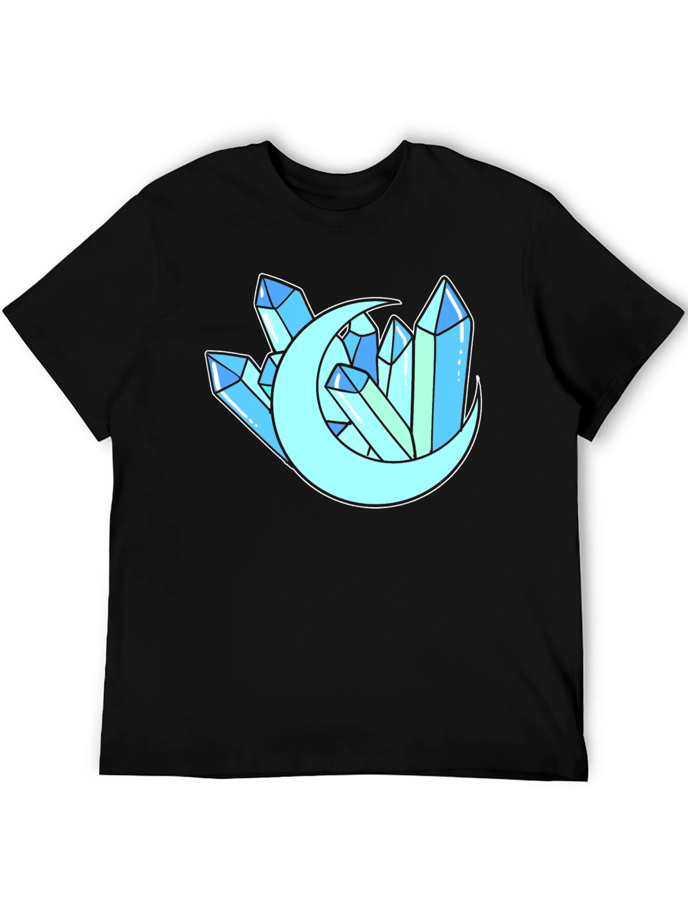 Crystals and Moon Graphic T-Shirt