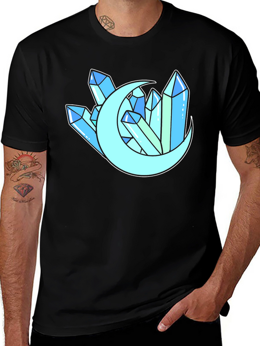Crystals and Moon Graphic T-Shirt