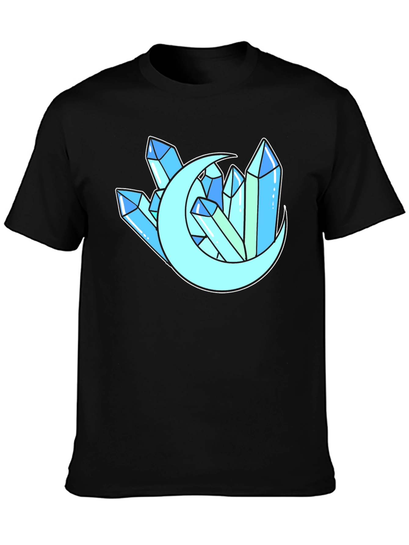 Crystals and Moon Graphic T-Shirt