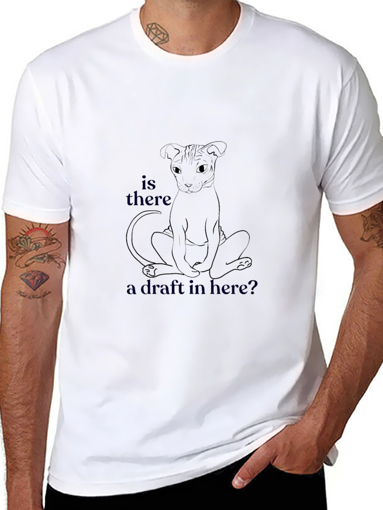 Is There a Draft Here? Graphic T-Shirt