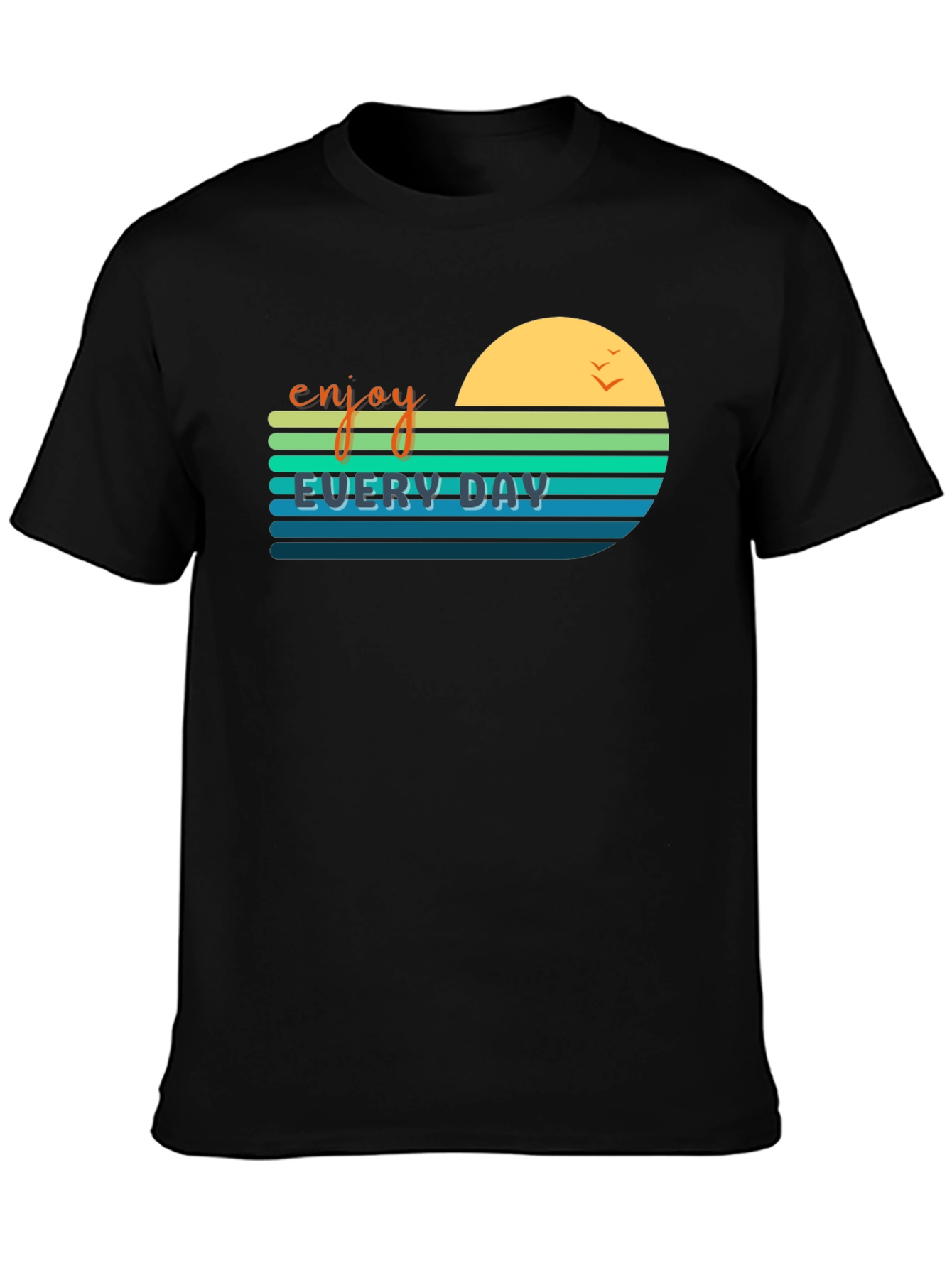 Enjoy Every Day Graphic Tee - Retro Style