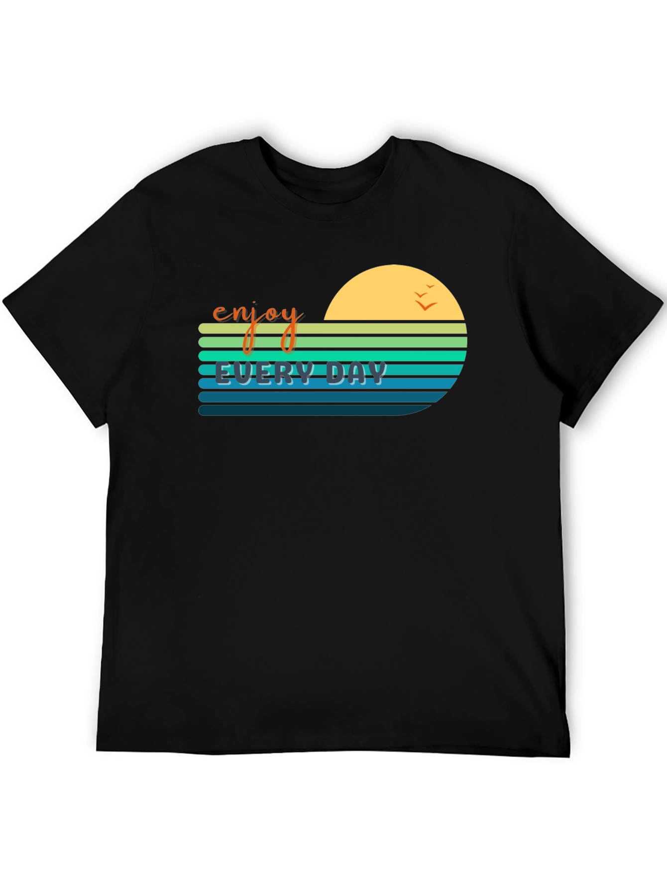 Enjoy Every Day Graphic Tee - Retro Style