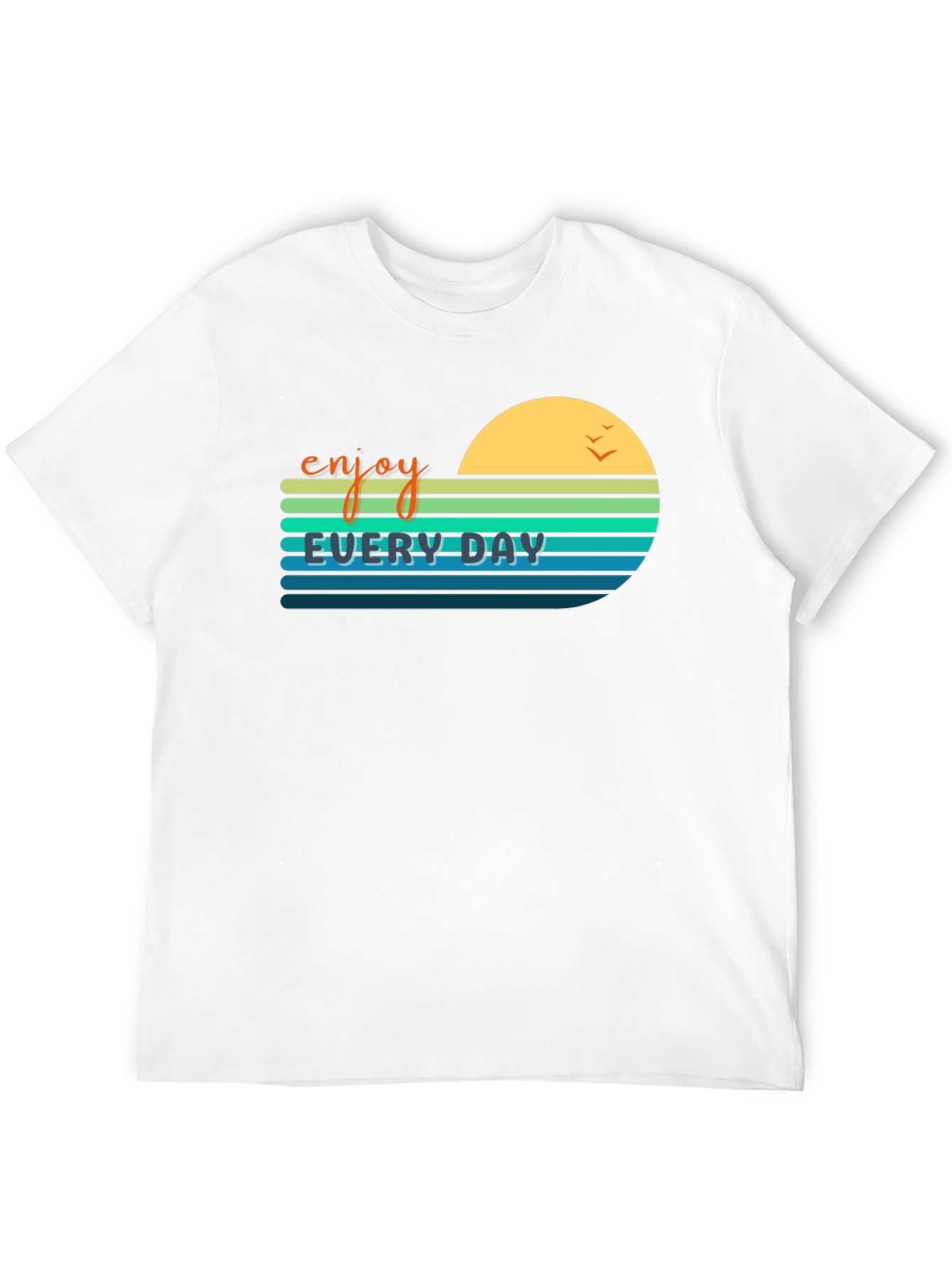 Enjoy Every Day Graphic Tee - Retro Style