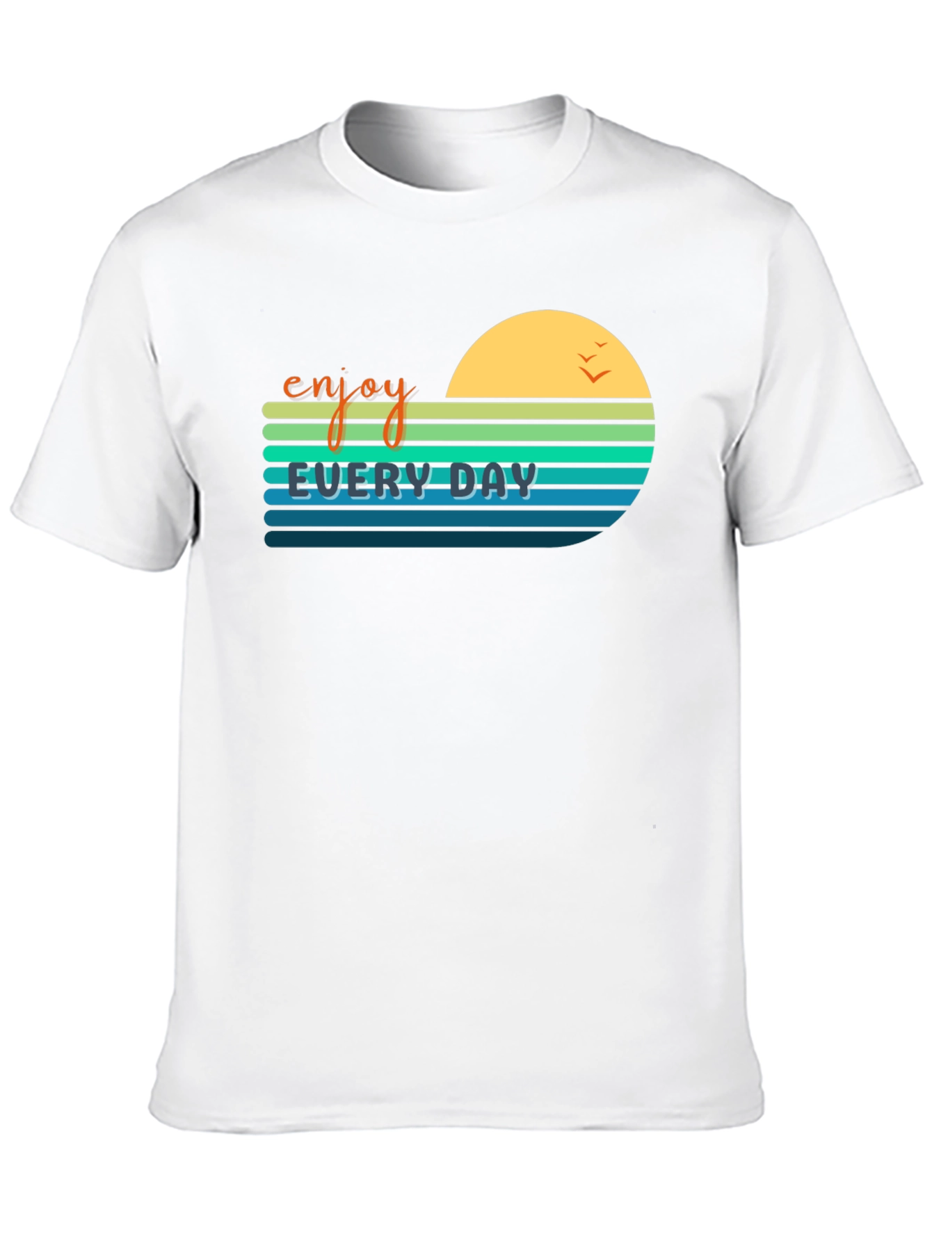 Enjoy Every Day Graphic Tee - Retro Style