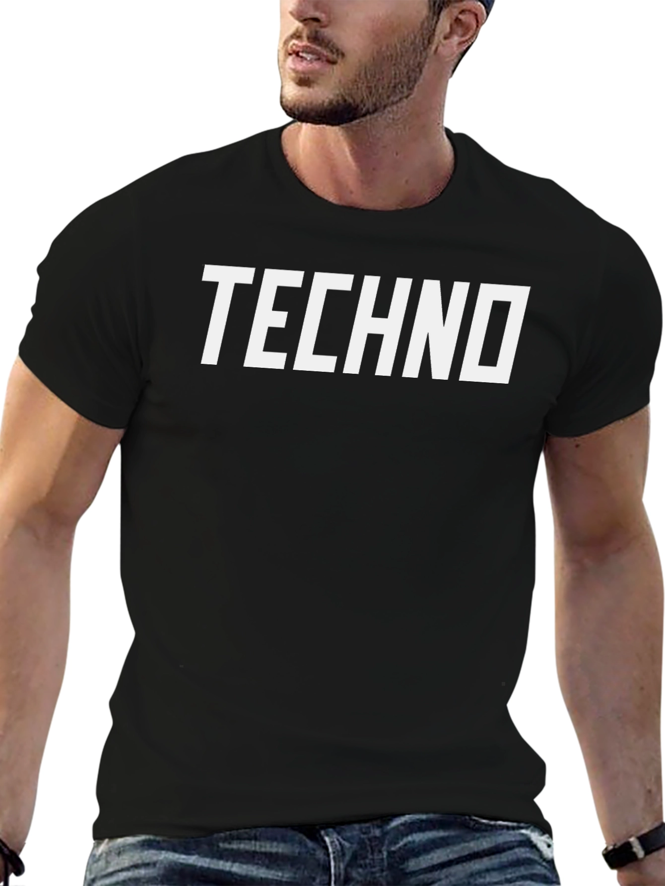 Techno Graphic Tee - Modern Style