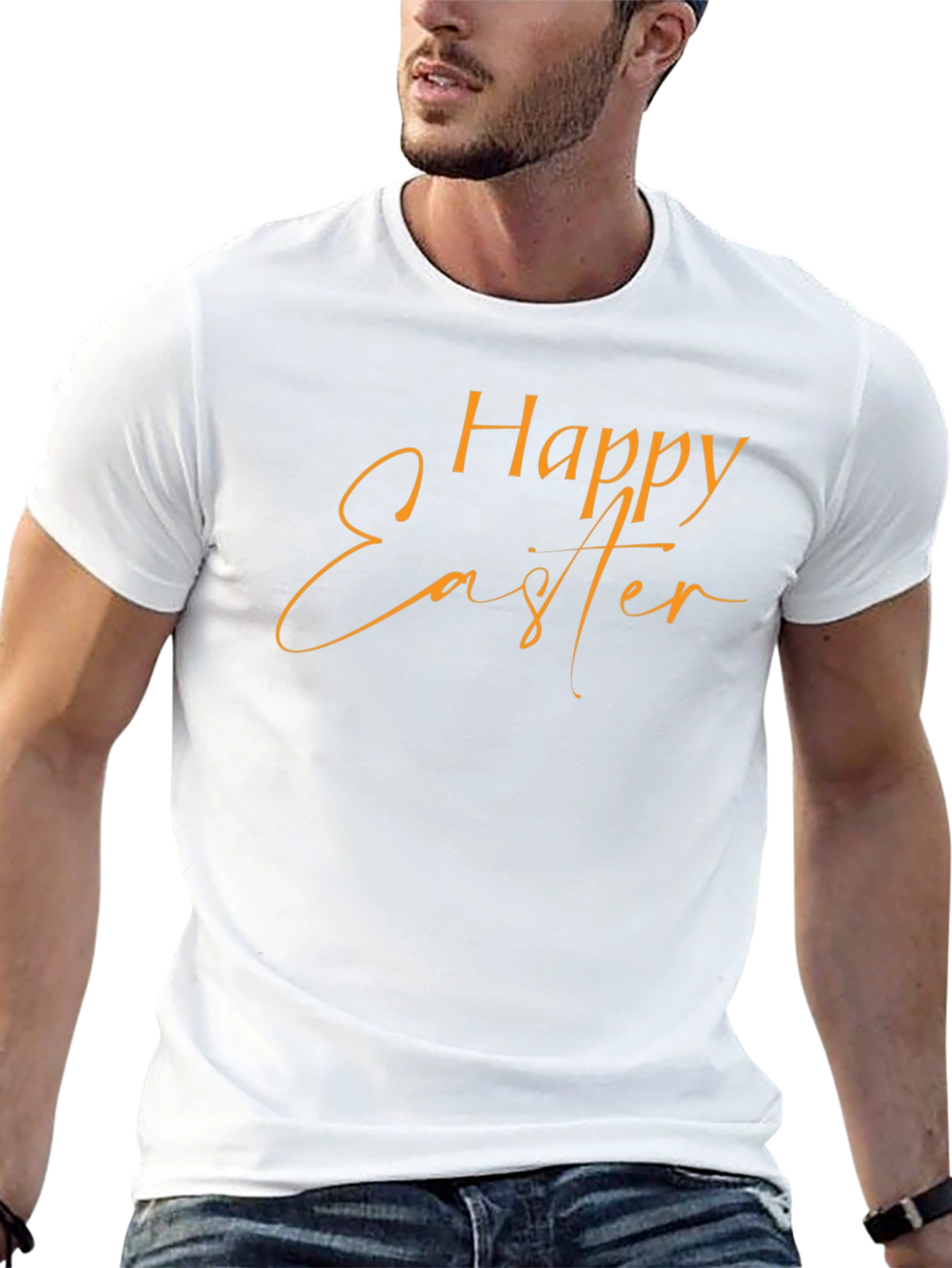 Happy Easter Black T-Shirt
