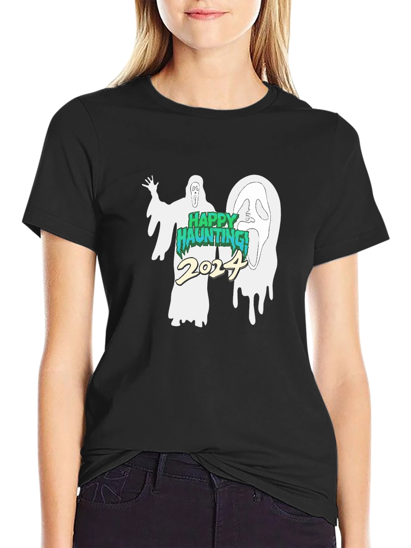 Happy Haunting 2024 Ghost T-Shirt