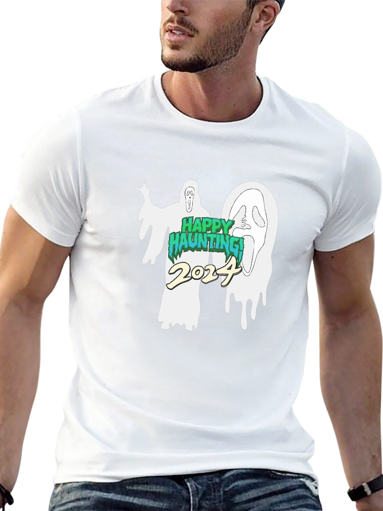 Happy Haunting 2024 Ghost T-Shirt