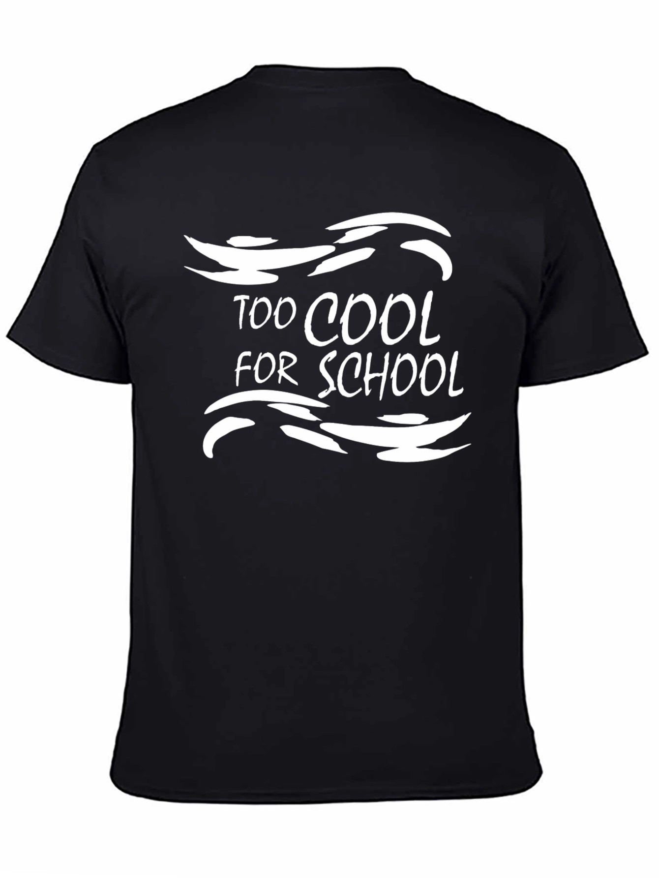 Too Cool For School Black Graphic T-Shirt