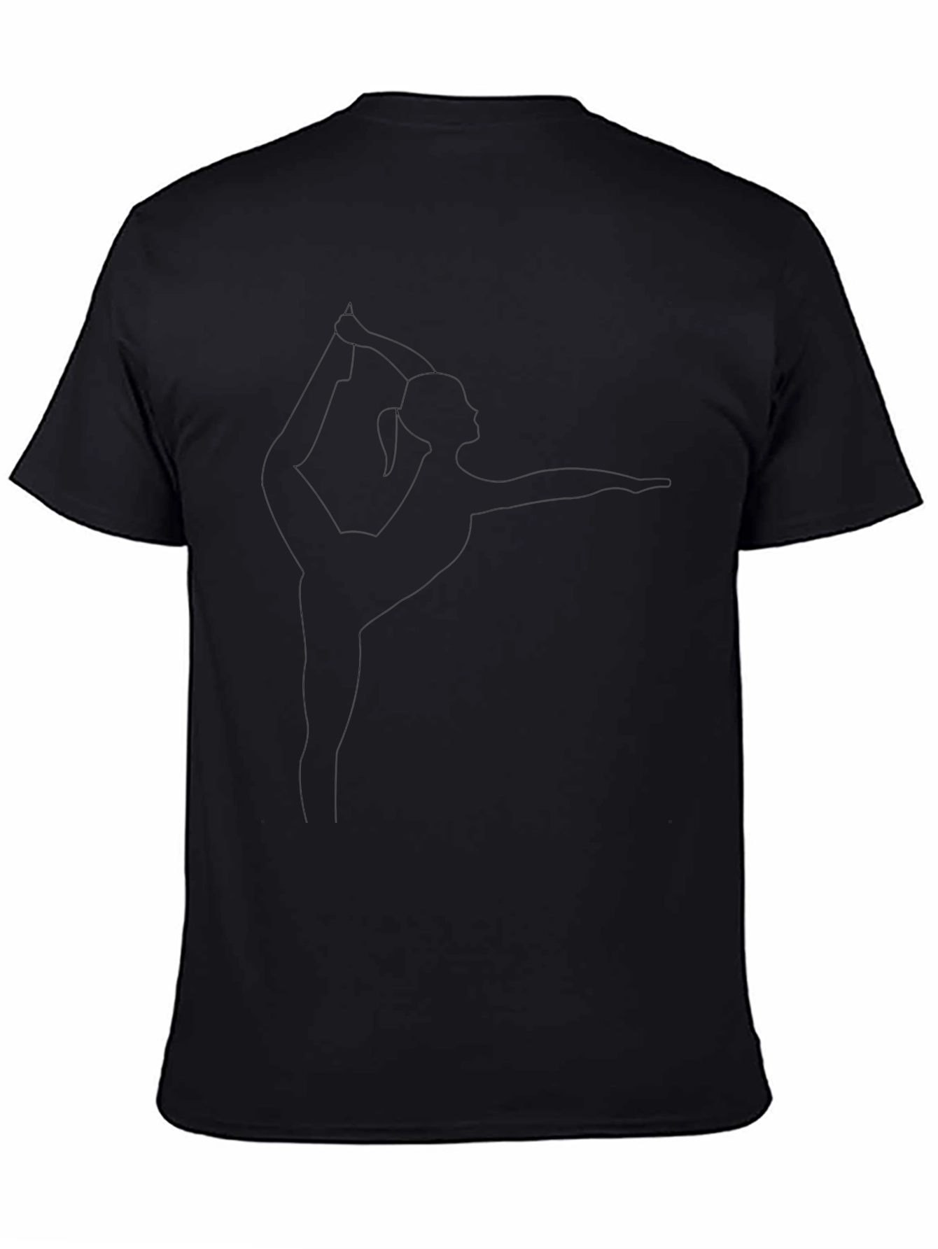 Yoga Pose Graphic Tee - Black Unisex T-Shirt