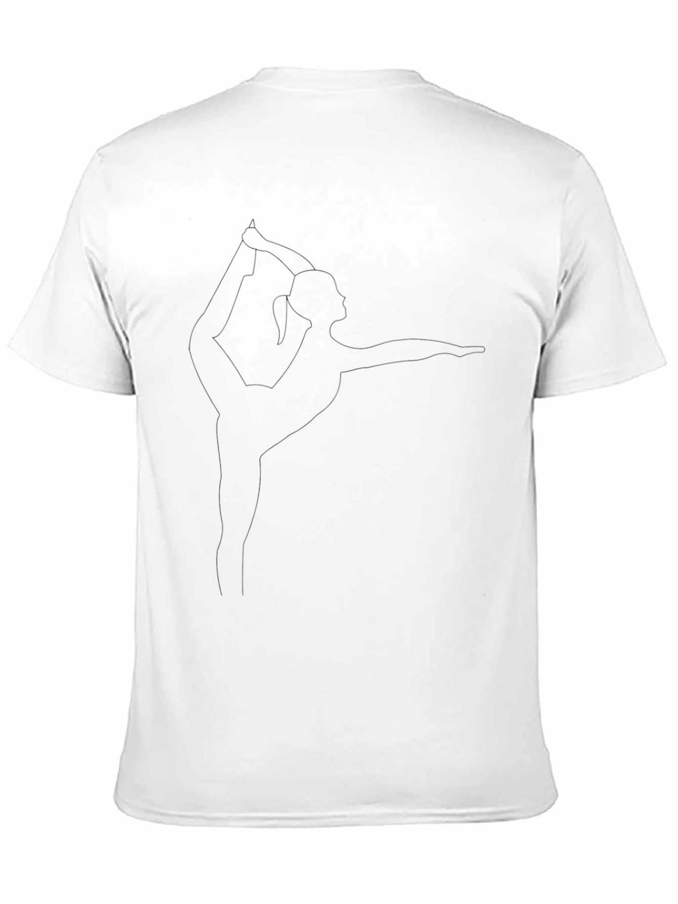 Yoga Pose Graphic Tee - Black Unisex T-Shirt