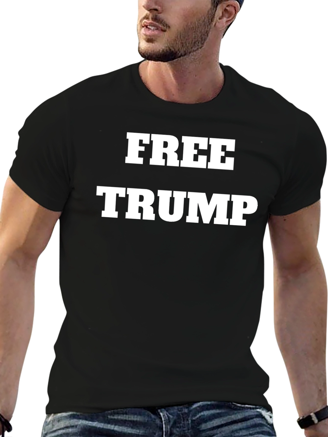 Free Trump Graphic Tee - Political Statement T-Shirt
