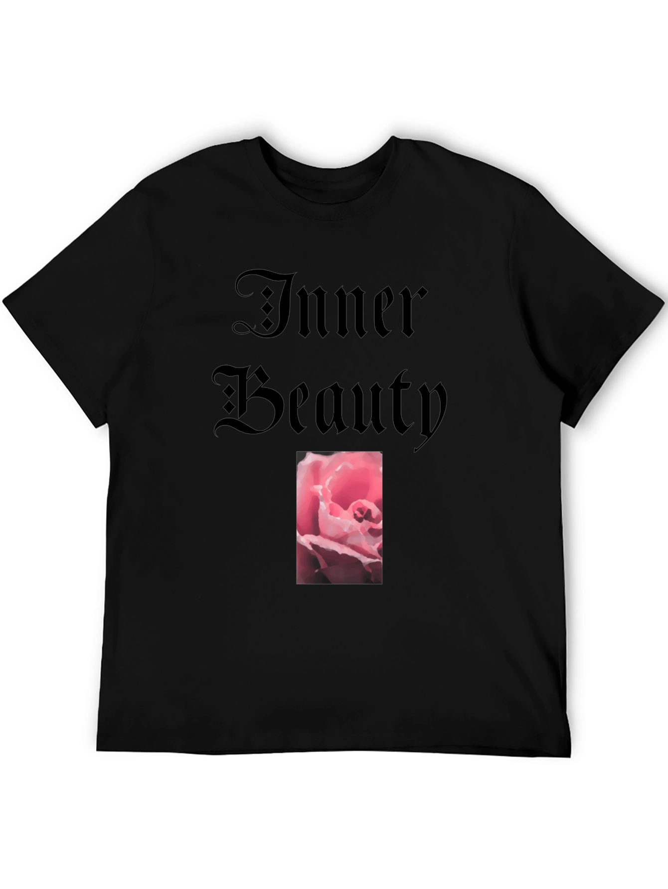 Inner Beauty Rose Graphic Tee - Soft Cotton