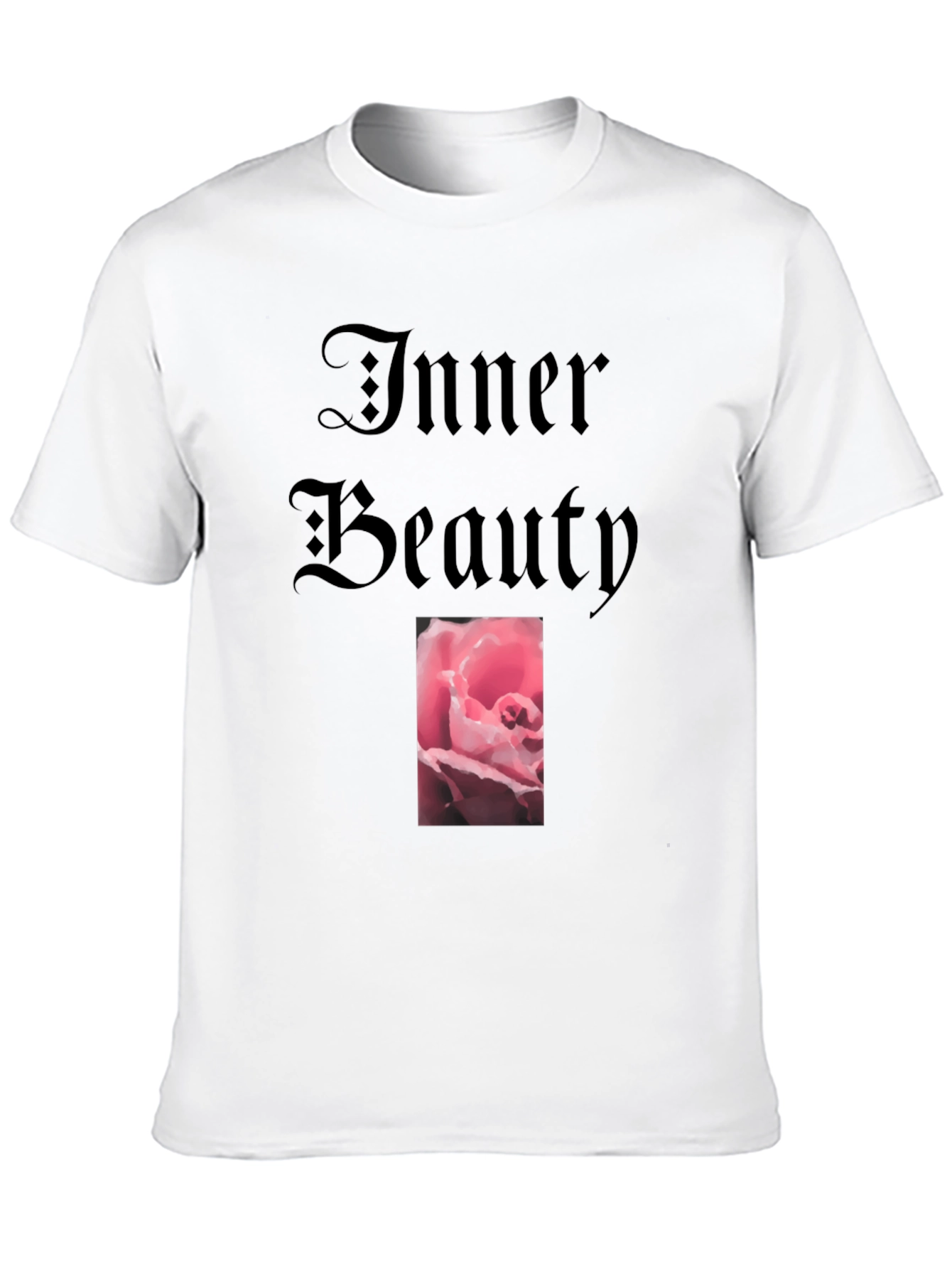 Inner Beauty Rose Graphic Tee - Soft Cotton