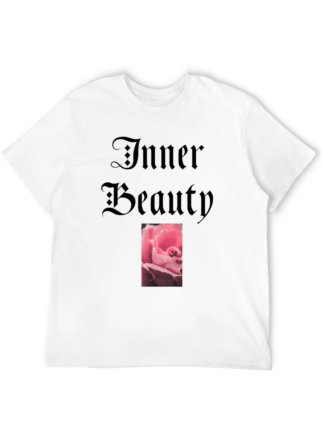 Inner Beauty Rose Graphic Tee - Soft Cotton