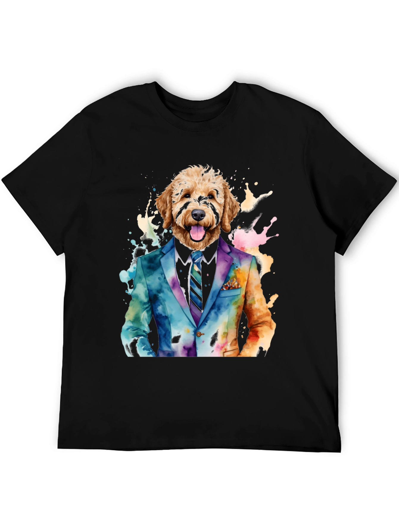 Dog in Suit Graphic Tee - Stylish & Unique