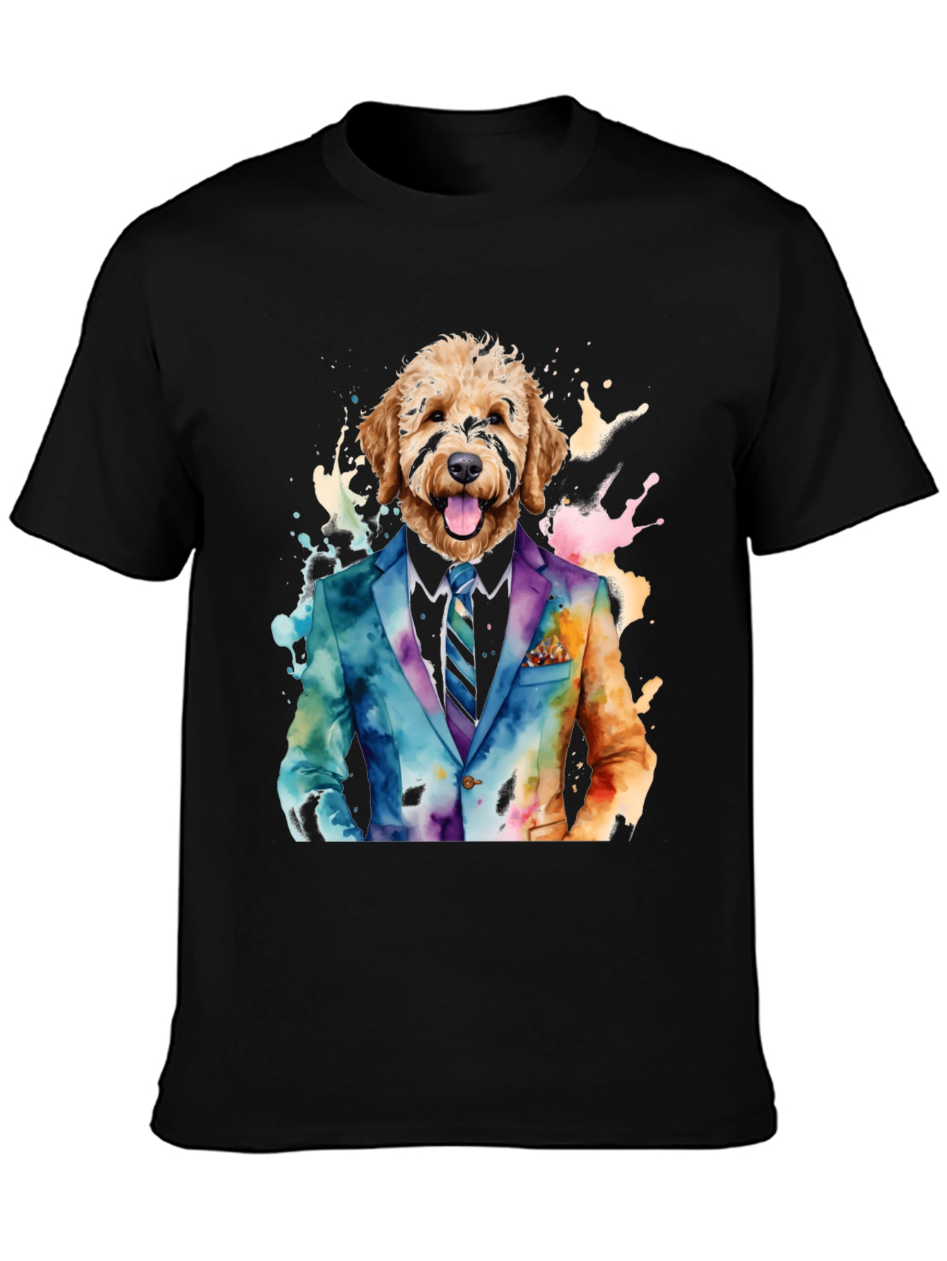 Dog in Suit Graphic Tee - Stylish & Unique
