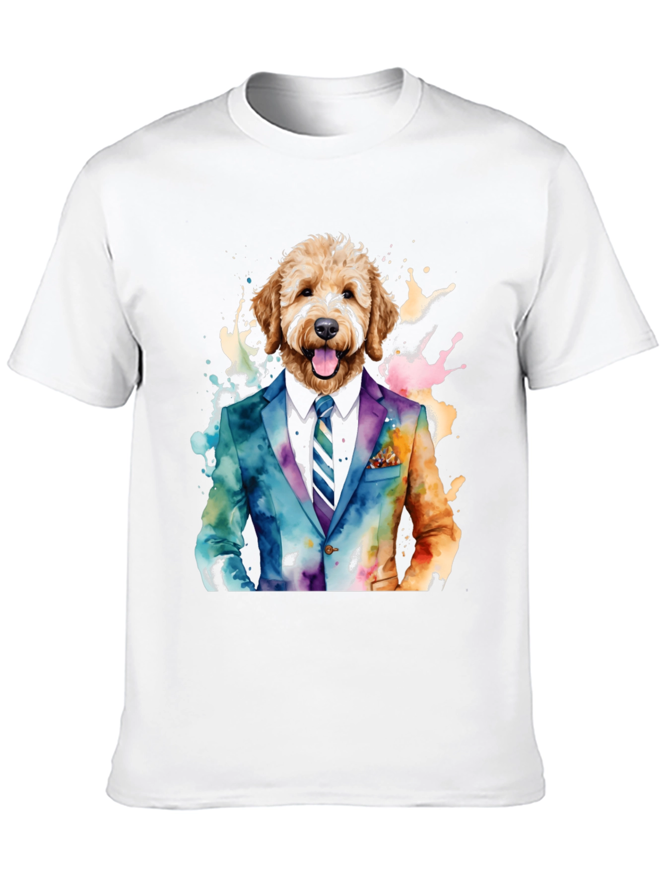 Dog in Suit Graphic Tee - Stylish & Unique
