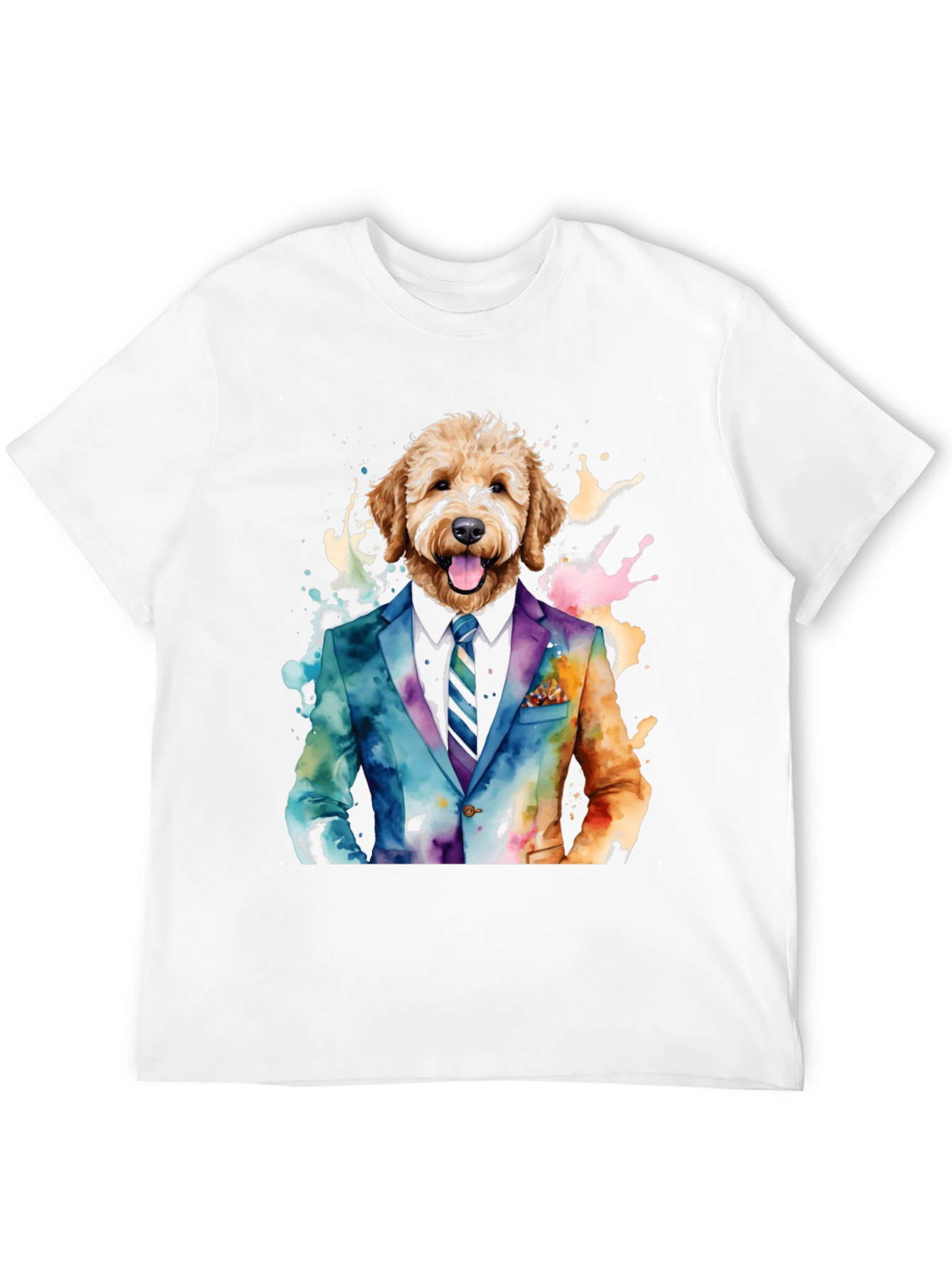 Dog in Suit Graphic Tee - Stylish & Unique