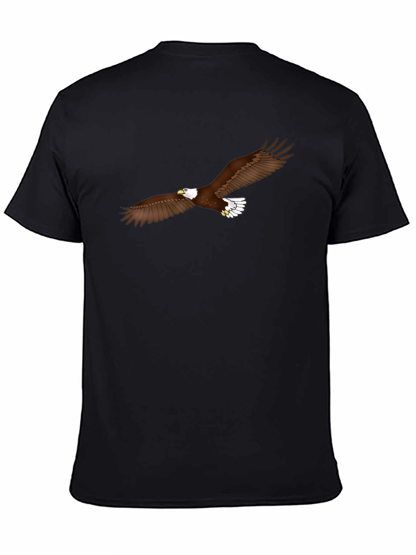 Eagle Graphic Black T-Shirt for Men