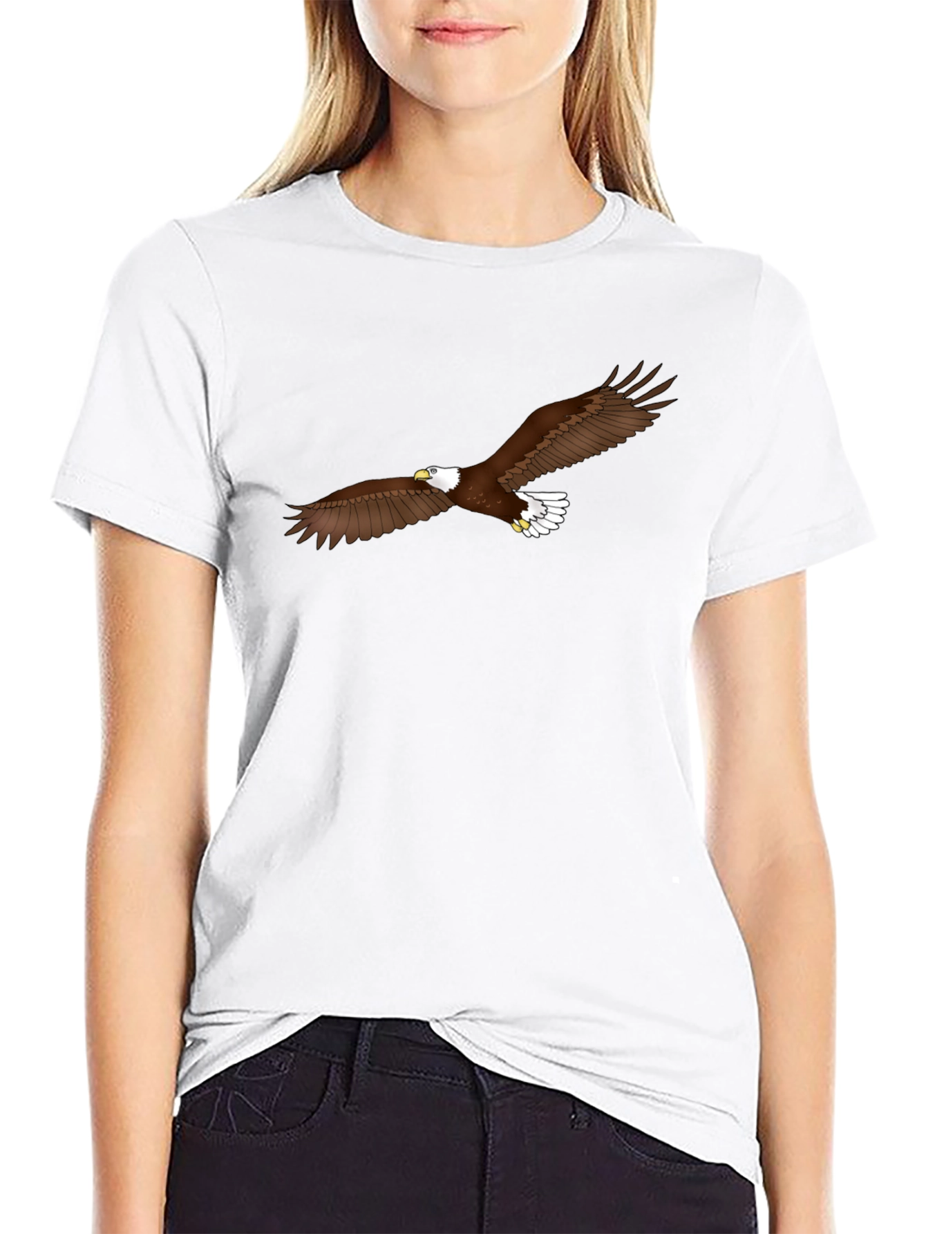 Eagle Graphic Black T-Shirt for Men