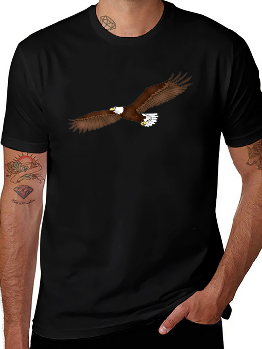 Eagle Graphic Black T-Shirt for Men