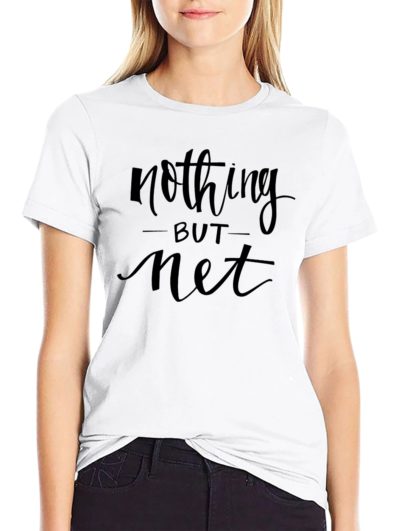 Nothing But Net Graphic Tee - Basketball T-Shirt