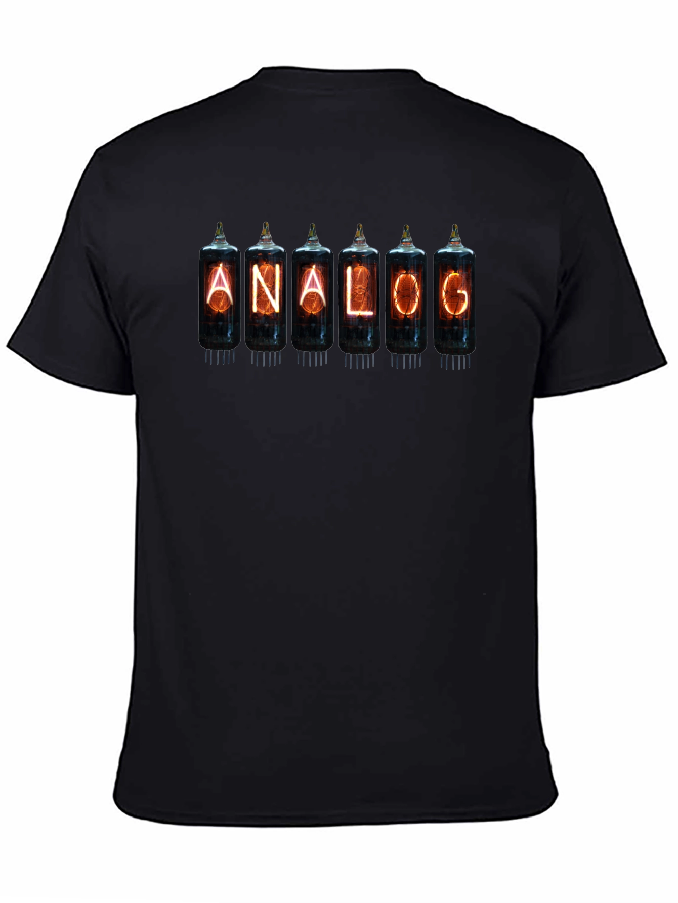Analog Nixie Tube T-Shirt - Black