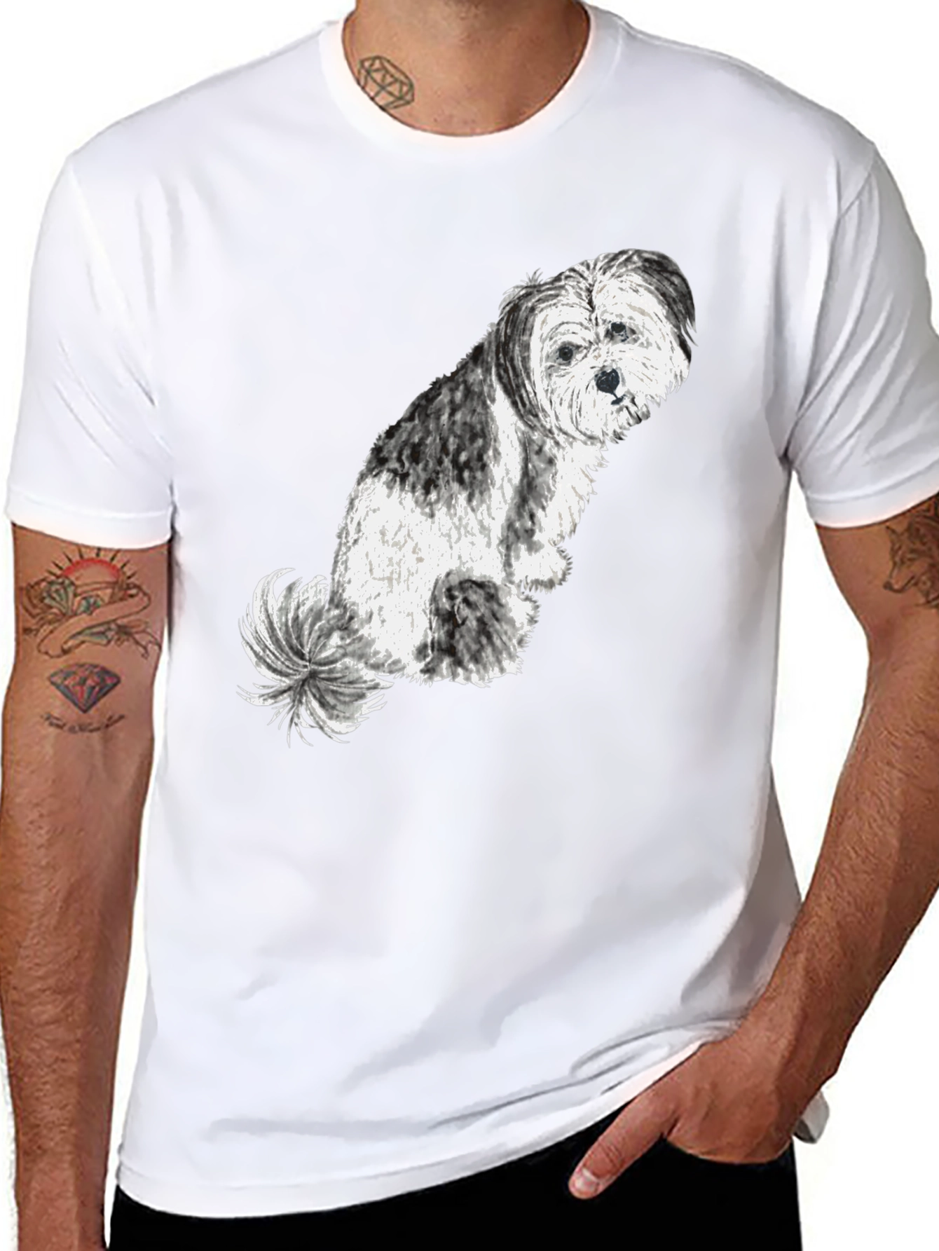 Dog Lover Tee - Cute Shih Tzu Graphic T-Shirt