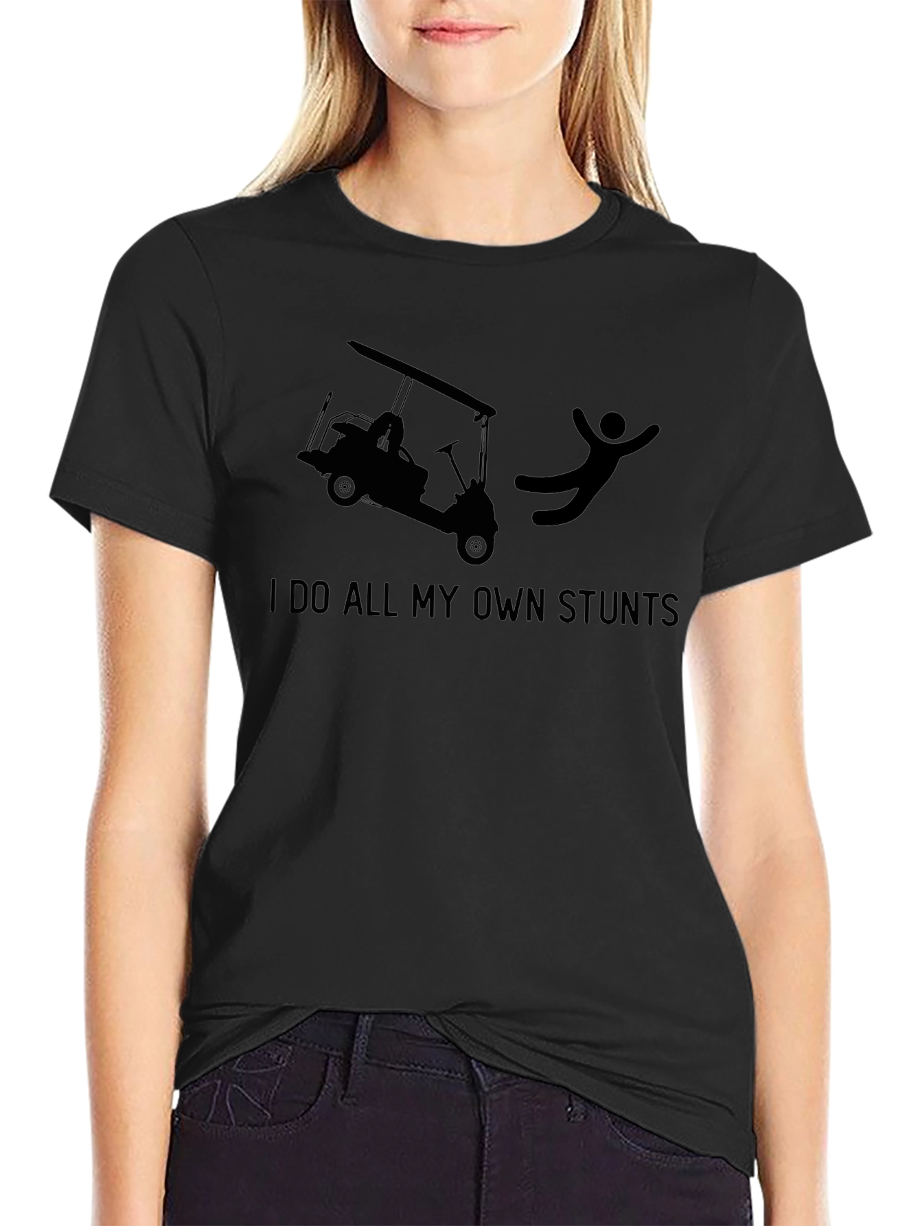Stuntman Golf Cart Humor T-Shirt