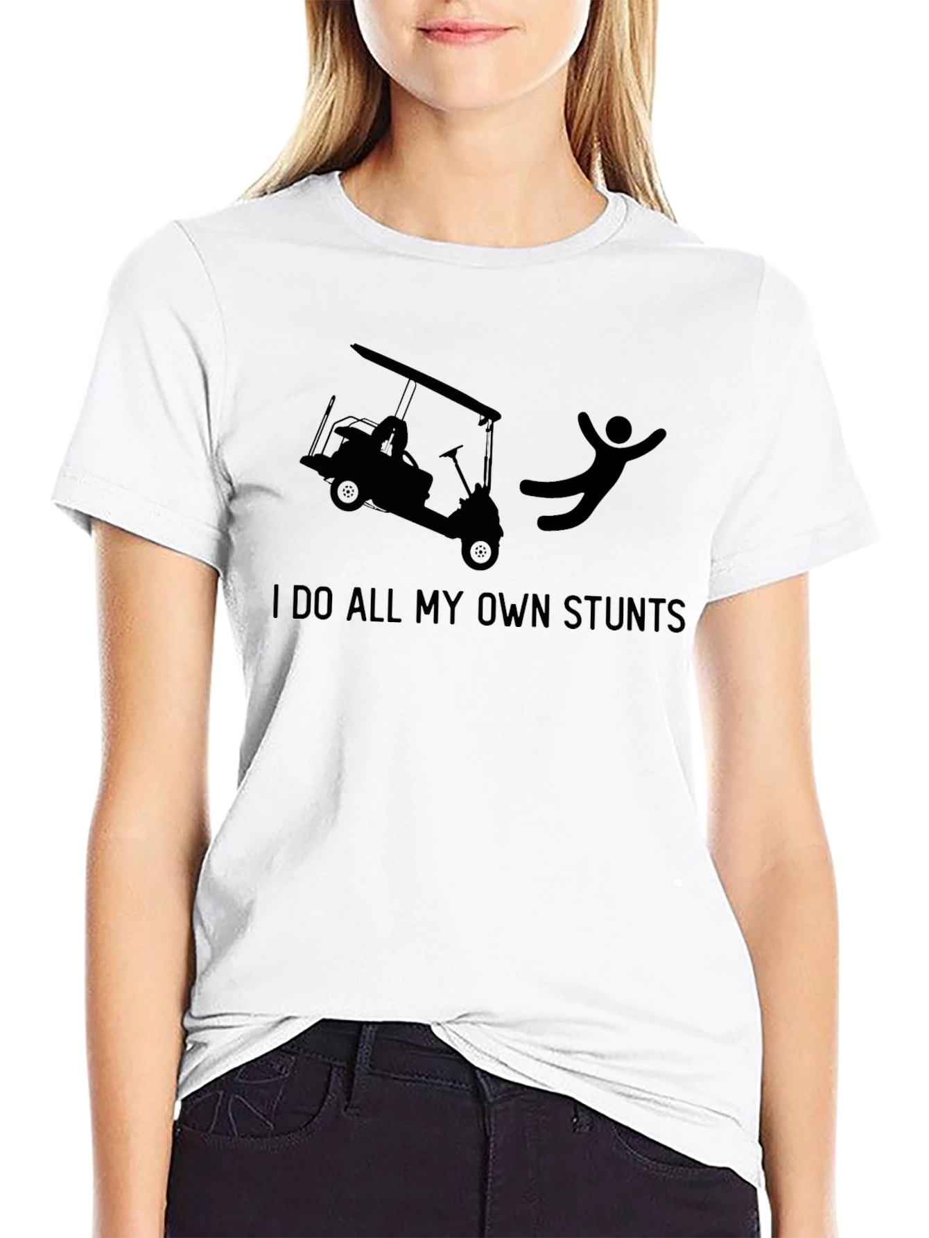 Stuntman Golf Cart Humor T-Shirt