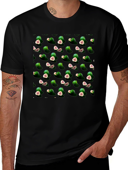 Black Fig Pattern Tee