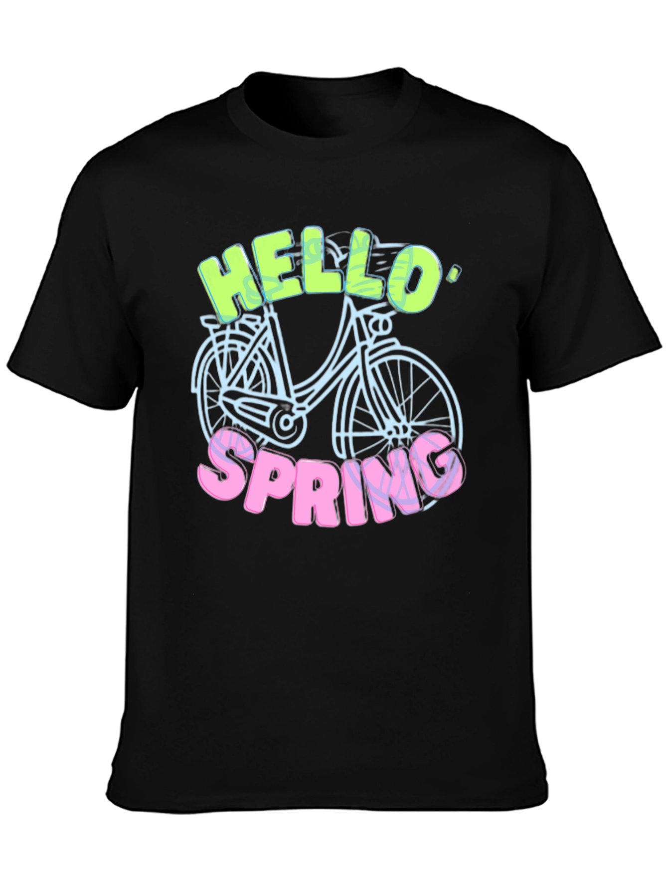 Hello Spring T-Shirt - Bike Design