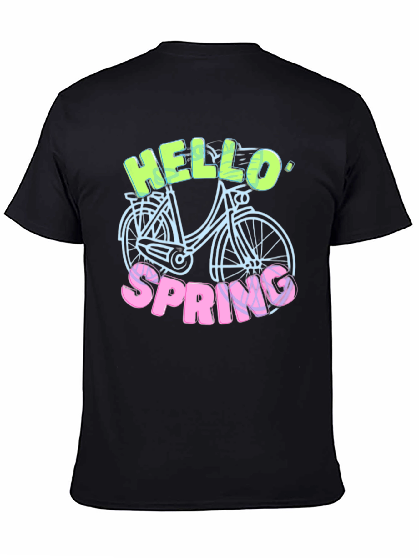 Hello Spring T-Shirt - Bike Design