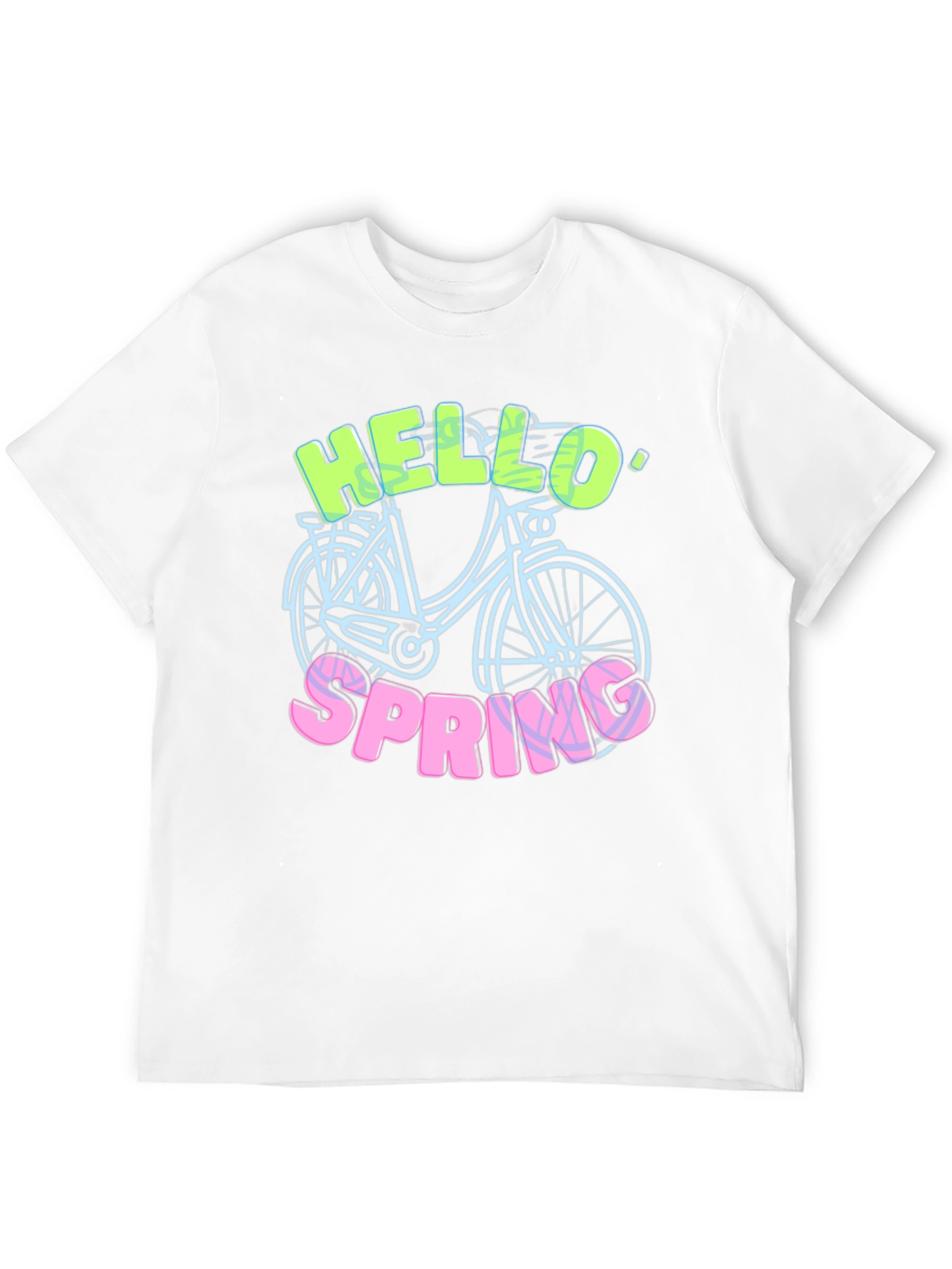 Hello Spring T-Shirt - Bike Design