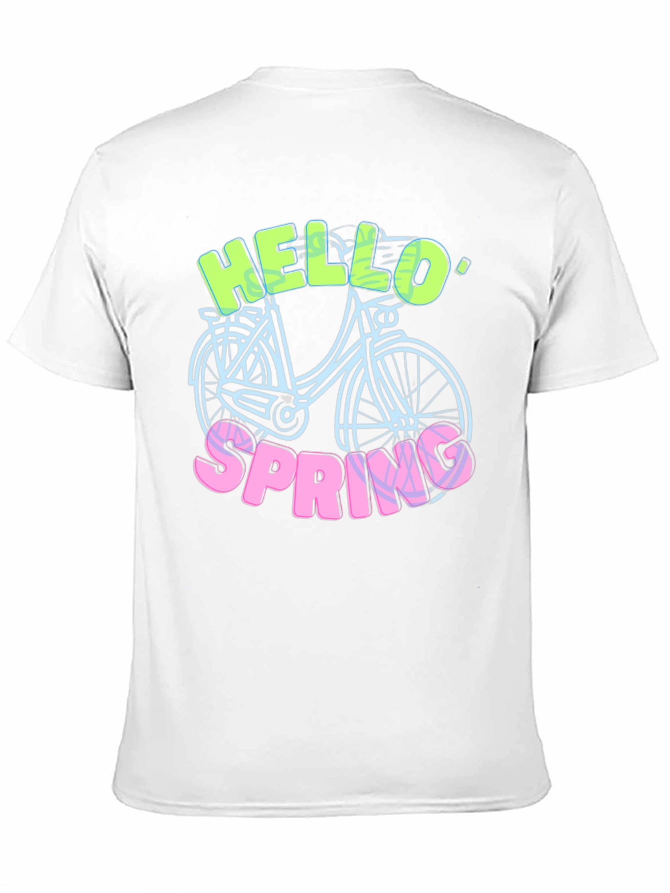 Hello Spring T-Shirt - Bike Design