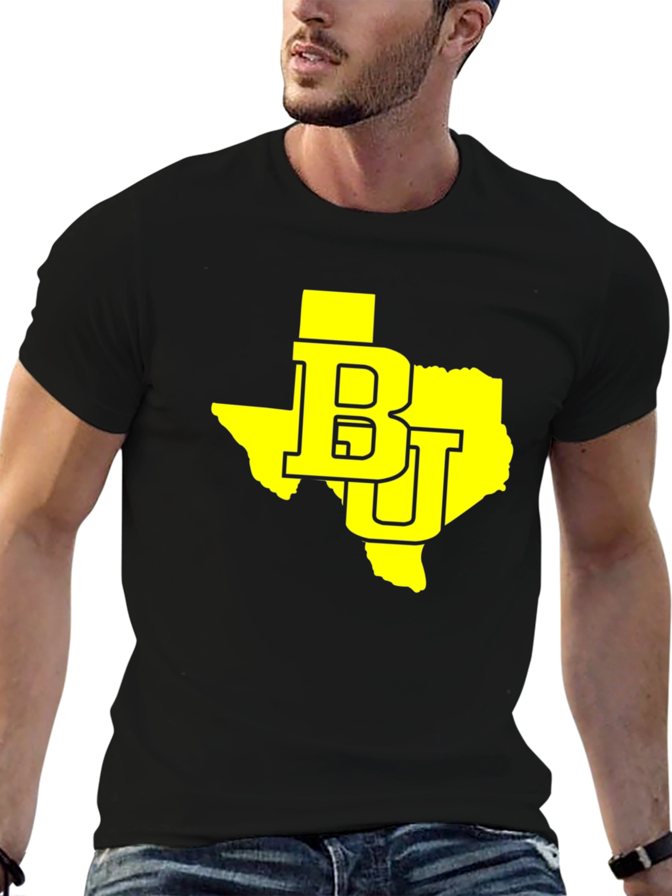 Texas BU Graphic Tee - Black Cotton T-Shirt
