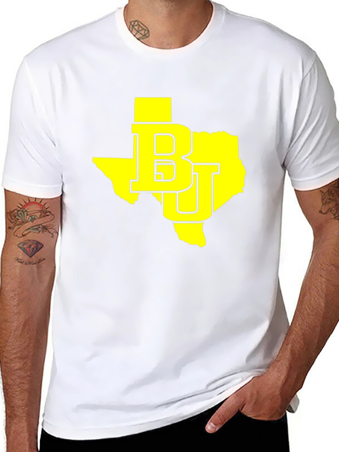 Texas BU Graphic Tee - Black Cotton T-Shirt