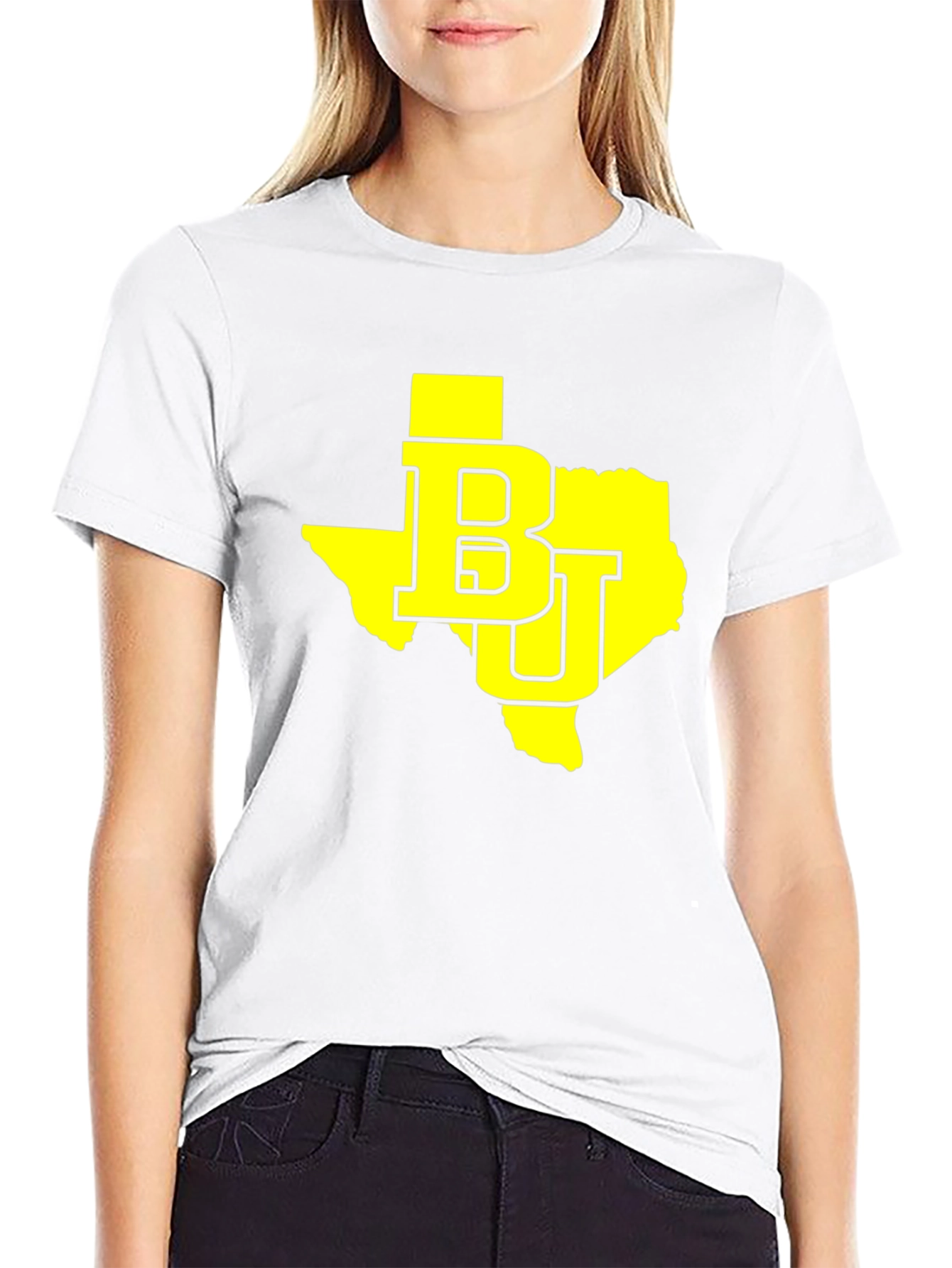 Texas BU Graphic Tee - Black Cotton T-Shirt