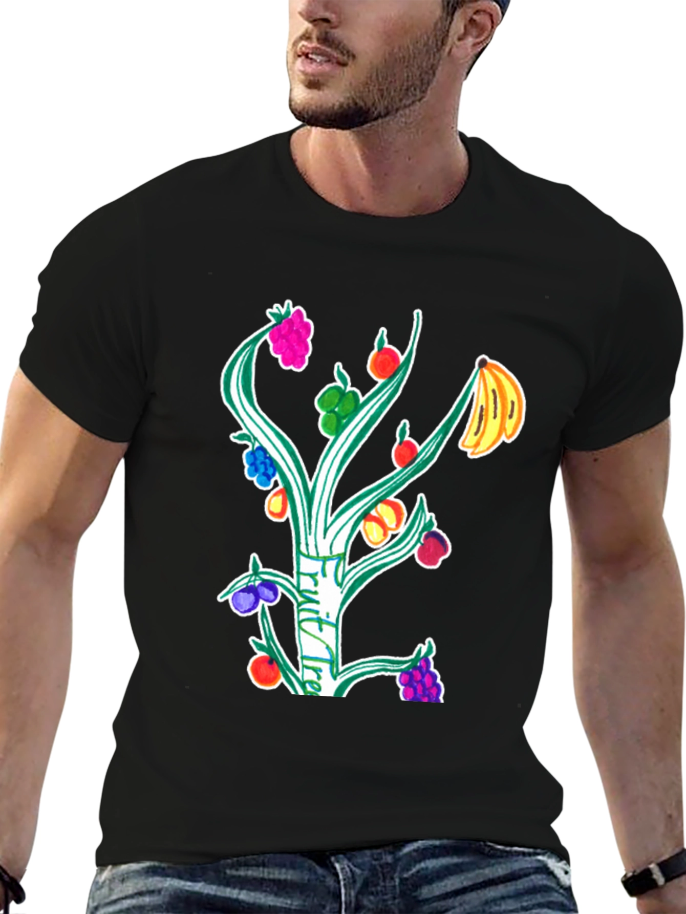 Fruit Tree Graphic T-Shirt - Unique Design