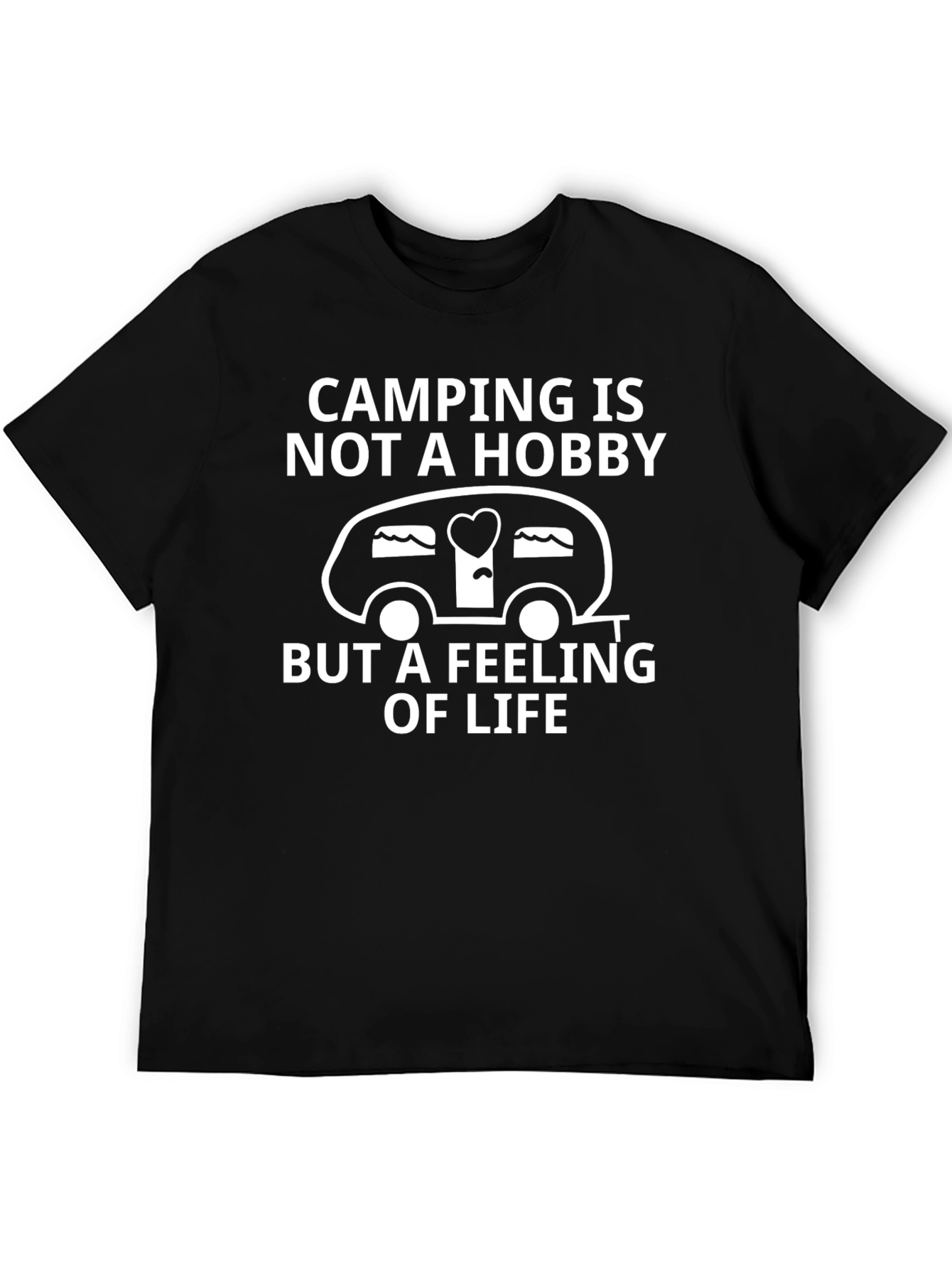 Camping Is Not A Hobby - Black Tee