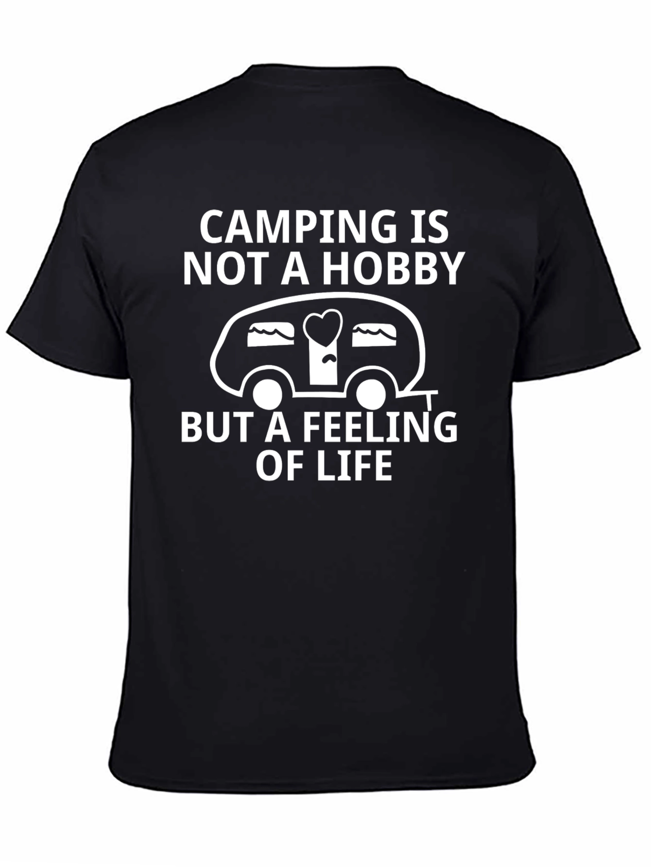Camping Is Not A Hobby - Black Tee