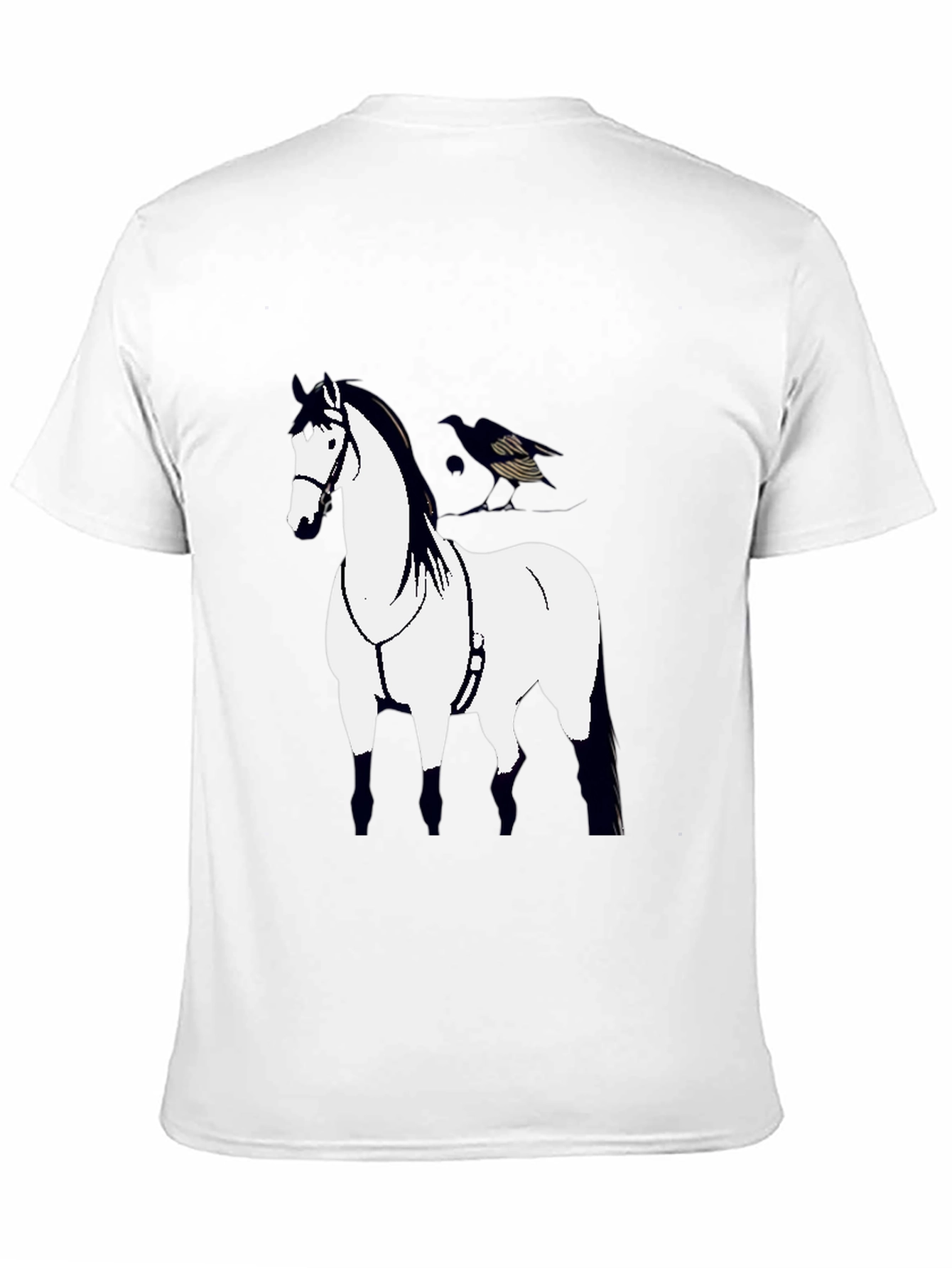 Horse Graphic Black T-Shirt