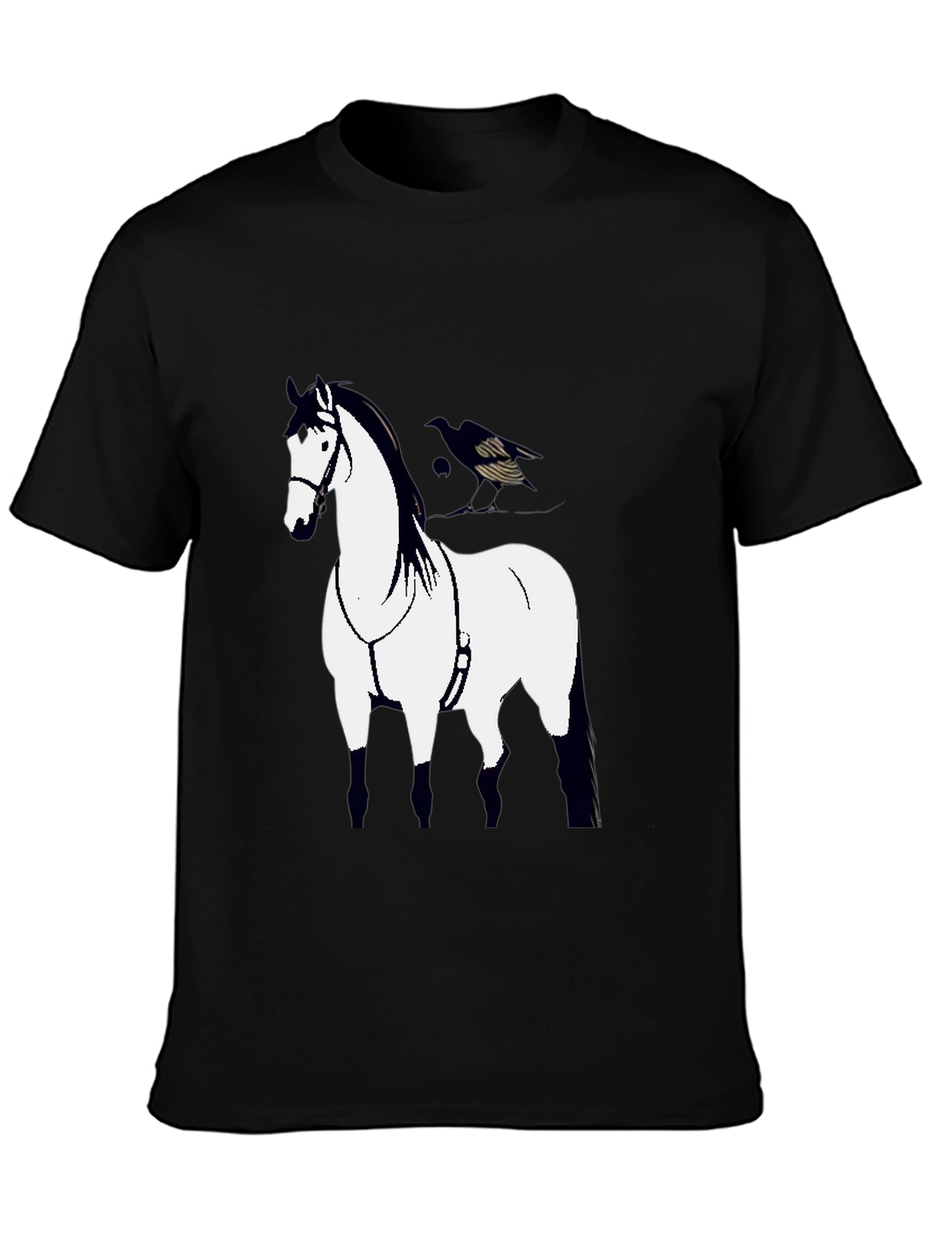 Horse Graphic Black T-Shirt