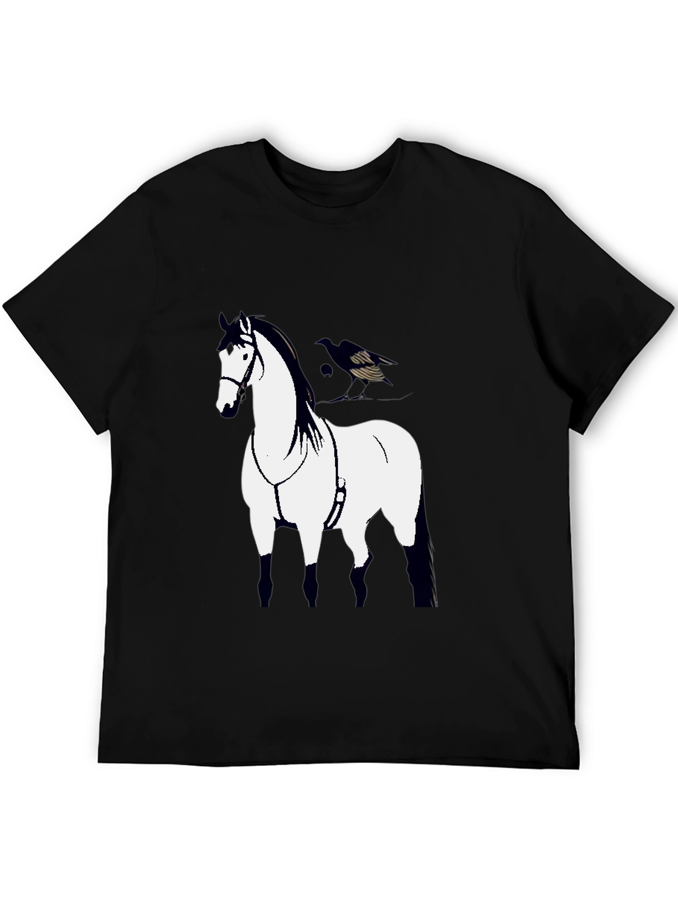 Horse Graphic Black T-Shirt